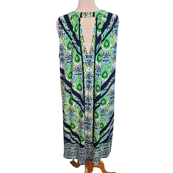 Wisp Woman Sleeveless Graphic Print Dress Size 20W - Picture 3 of 5